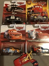 4 x Disney Pixar Cars by Mattel -Brand New on Cards - Free Shipping + Freebie