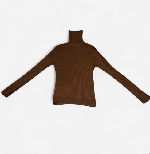 Brown turtleneck women - turtleneck,