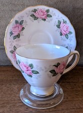 Vtg Colclough Pink Bone China