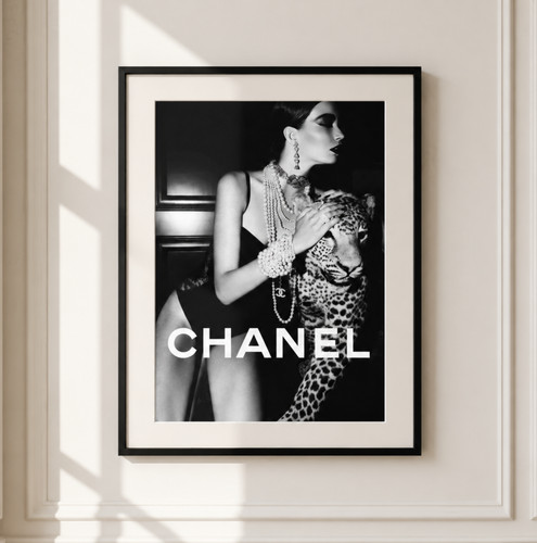 Chanel leopard wall - leopard,