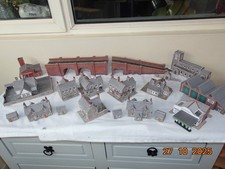 Job lot Metcalfe kit buildings. Town/village. N gauge.