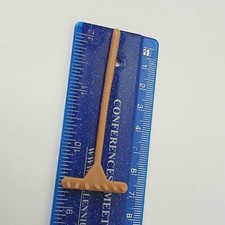 Dolls house furniture, small plastic garden rake tool, size on photos