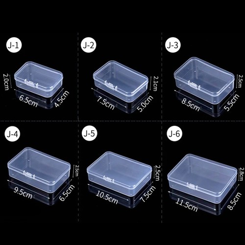 Mini square clear plastic - clear,