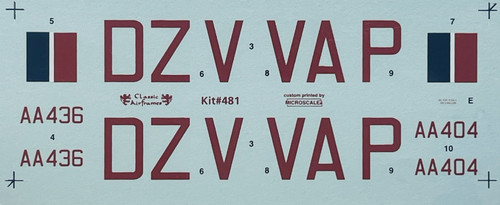 Decals classic airframes 48 - airframes, 1:48