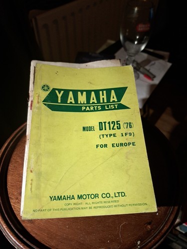 Yamaha dt125 1976 parts - dt125, list