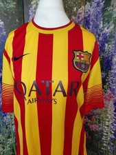 2013 - 2015 Barcelona Football Shirt Nike Away Jersey Messi 10 Large