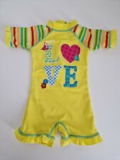 Baby Sunsafe Swimsuit All In One Yellow 12 Mths Holiday Swimming