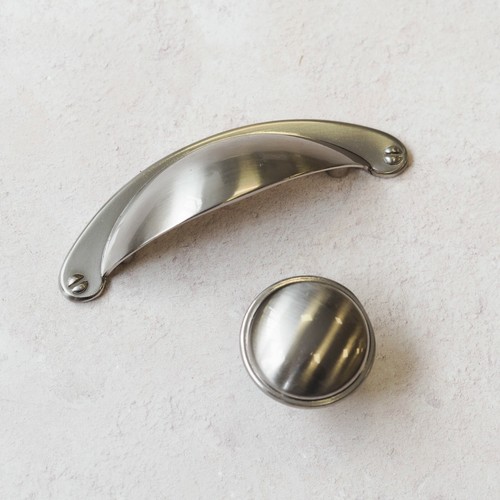 Nickel kitchen cupboard handle - nickel,