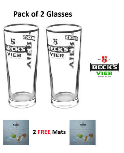 Beck vier pint glass - vier, (2pcs)