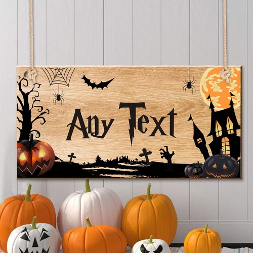 Personalised halloween sign - personalised,