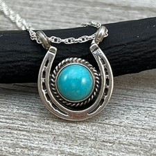 18" Sterling Silver Turquoise