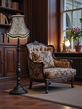 Bronze paisley lampshades