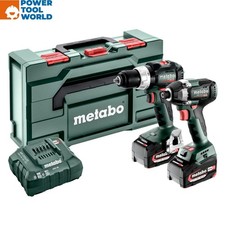 Metabo 685200590 2.8.8 18v Combi Drill & Impact Driver Brushless Combo Set In...