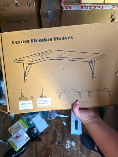 Tier corner floating shelves - corner,