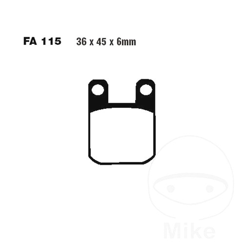 Ebc brake pads - standard, fa115