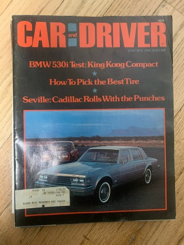 Car and driver magazine - and, july