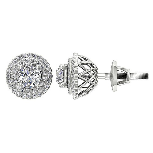 14k white gold - 14k, halo
