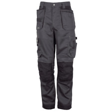 Apache ATS Mens Work Trousers: 3D Stretch Modern Design, Padded - Black, Grey