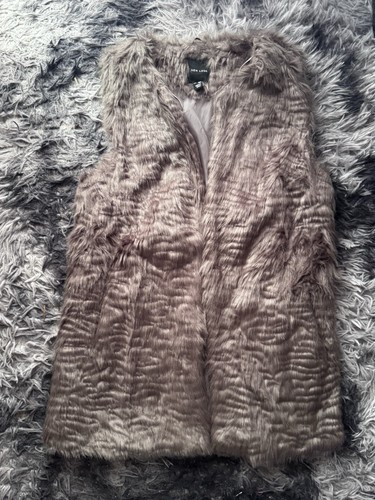 New look grey faux fur - new,