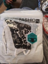 Black Lace Style Fashion Dust Mask, New In Packaging Reusable, Washable