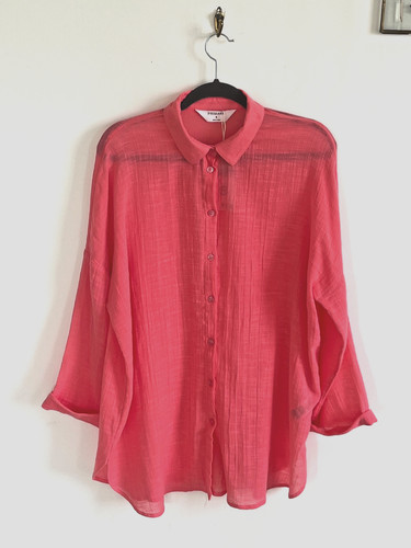 Coral cotton beach - cotton, shirt