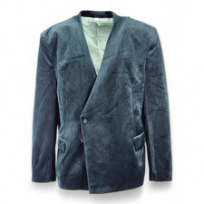 M&S Collection Forest Green Relaxed Fit Mens Blazer UK Size XL