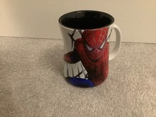 Rare Marvel 2001 Spiderman 3D Ceramic Mug Collectable.