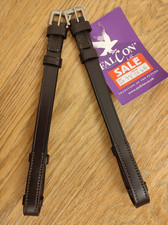 JEFFRIES 'Falcon' CHEEKPIECES, Pony Size, Havana, 5/8" (16mm) Wide, NEW