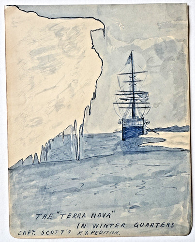 Antique watercolour terra nova - antique,