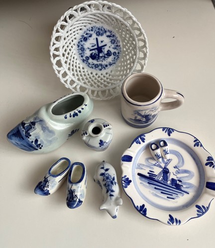 Vintage lot blue white - vintage, &