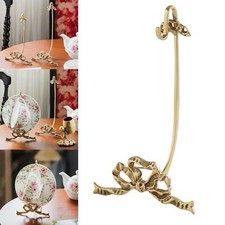 Tea Cup and Plate Display Stand Brass Holder Accessories for Kitchen Counter
