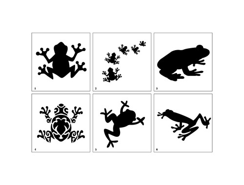 Frog stencils reusable - frog,