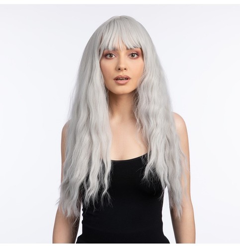 Heat resistant long silver - long,