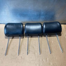 Mercedes-Benz W124 S124 Estate Rear Seat Headrest Set Black Leather