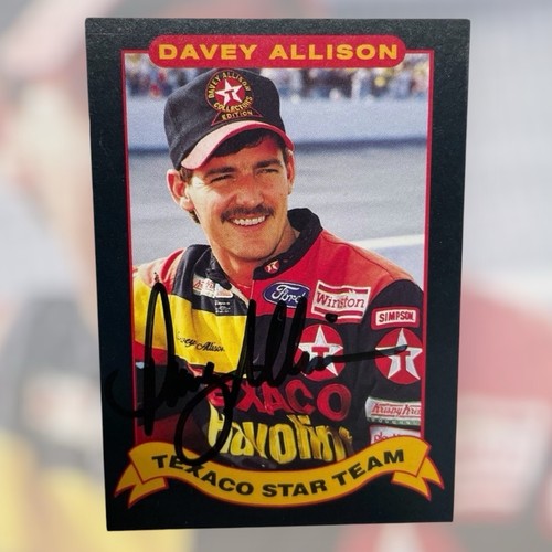 Davey allison signed 1992 - allison,
