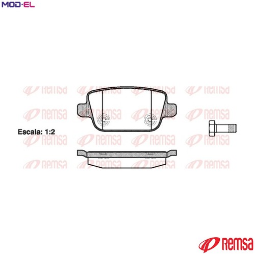 Brake pad set disc - brake,