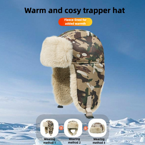 Winter trapper hat - trapper,