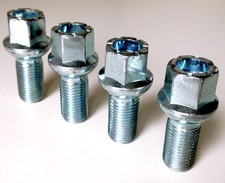 4 x Car wheel bolts. M14 x 1.5 Radius Seat 27mm Thread Length for VW