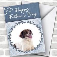 French Spaniel Dog Traditional Animal Personalised Father's Day Card