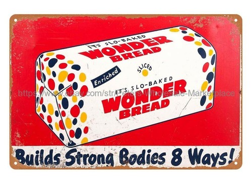 Wall piece wonder bread - wall, sign