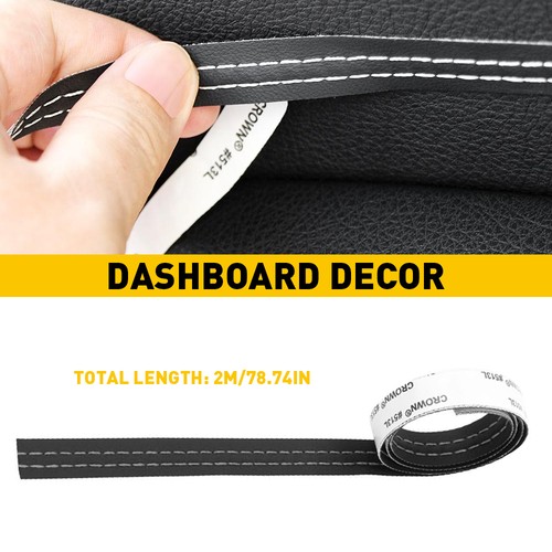 Leather car dashboard decor - leather,