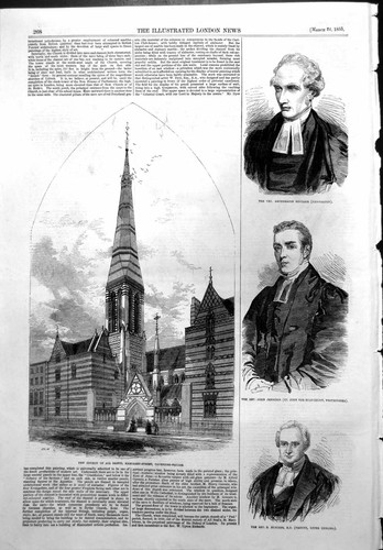 Antique old print catastrophe - antique,
