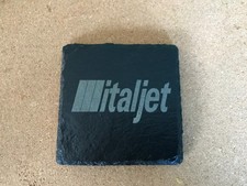 Italjet Motorbike Logo Engraved Slate Coaster Tea Coffee Mug Table Protector 