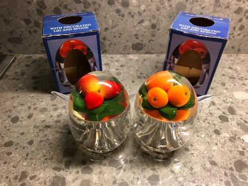 Jam and marmalade acrylic pots - marmalade,