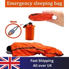 Outdoor Emergency Thermal Waterproof Sleeping Bag Camping Survival Bivvy Sack UK