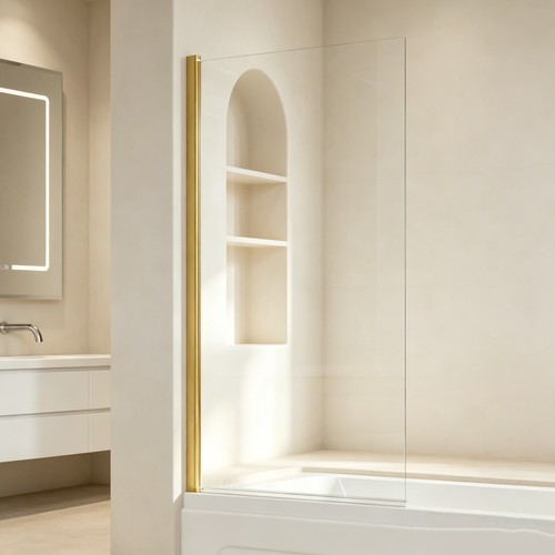 Frameless bath shower screen - bath,