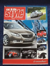 Vauxhall Car & Life Style Irmscher Brochure 2009 Corsa Astra Insignia Antara Zafira