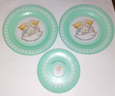 3 x Vintage 1973 & 1979 Holly Hobby? Small Tin Plates