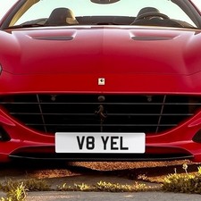 Private number plate for sale uk V8 YEL - cherished Plate - V8 YEL Yellow Yelly
