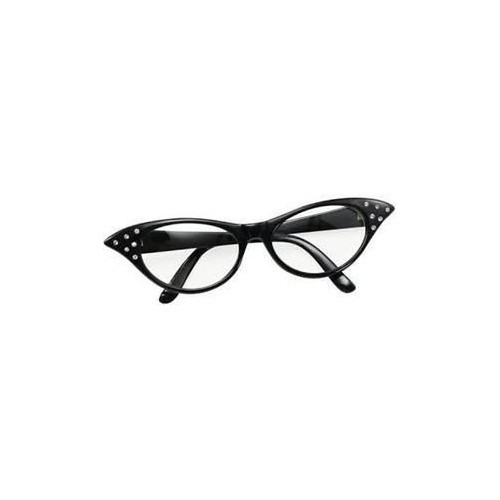 Black cat eye glasses - cat,